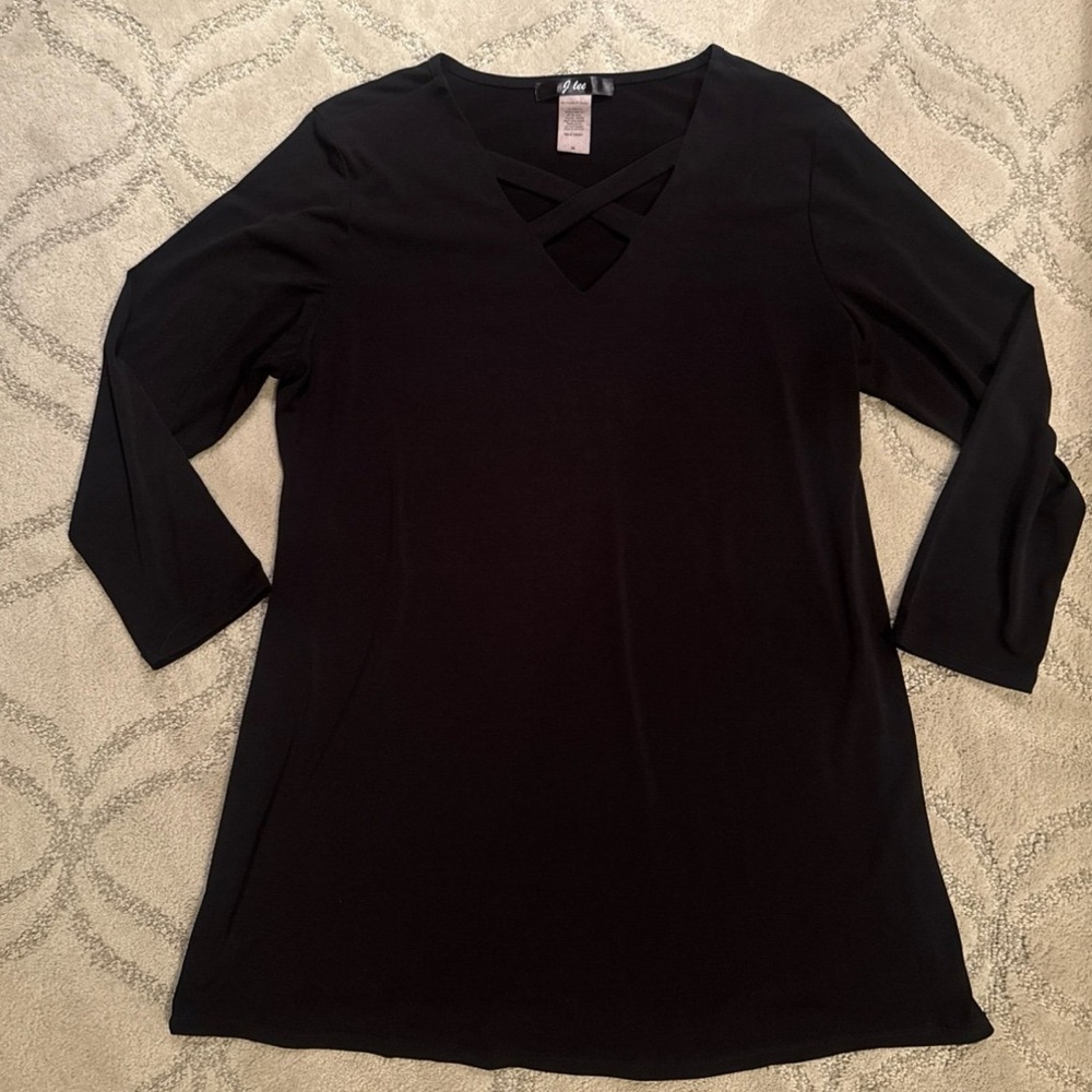 Black Tunic Top for Women